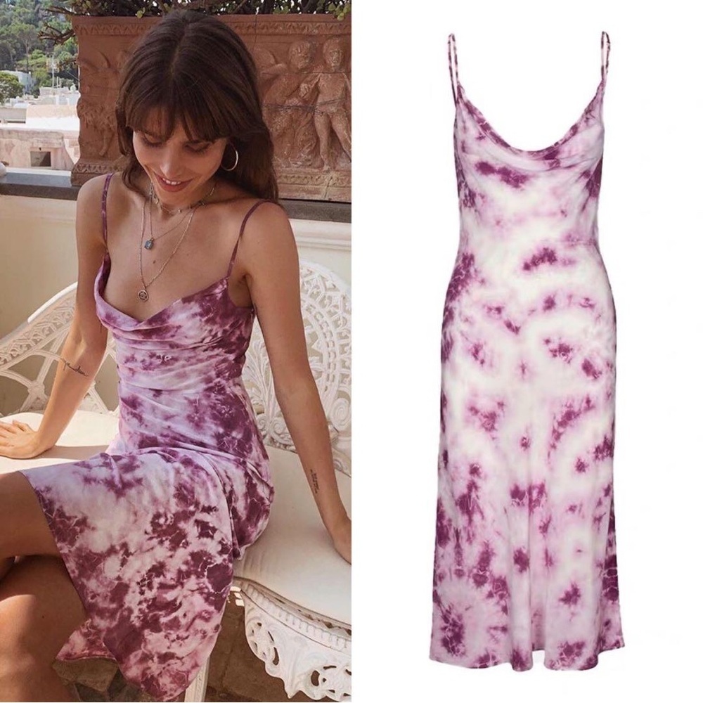 NWT Realization Par Capulet Dress in Karma (Purple Tie Dye)